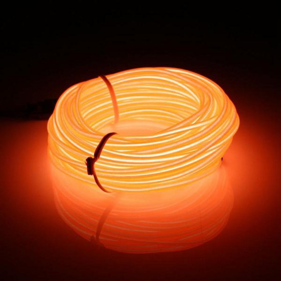 10M DC3V Car EL Wire Neon Light LED Flexible Soft Tube Rope Strip Lamp Car Decoration Lighting with Battery Case 10M DC3V Car EL Wire Neon Light LED Flexible Soft Tube Rope Strip Lamp Car Decoration Lighting with Battery Case