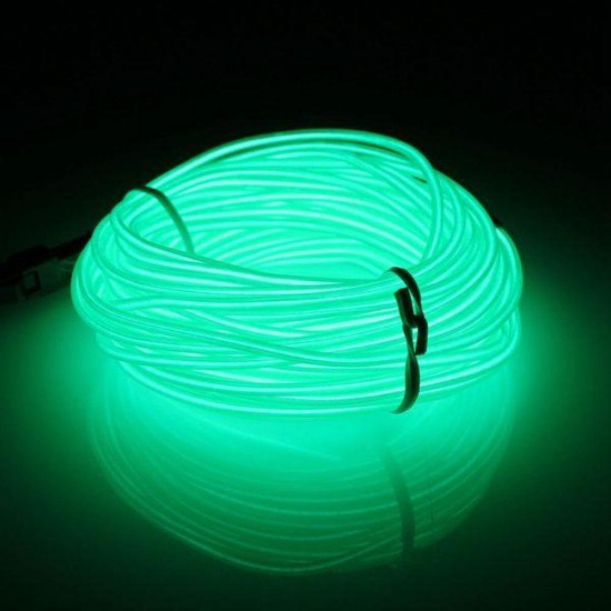 10M DC3V Car EL Wire Neon Light LED Flexible Soft Tube Rope Strip Lamp Car Decoration Lighting with Battery Case 10M DC3V Car EL Wire Neon Light LED Flexible Soft Tube Rope Strip Lamp Car Decoration Lighting with Battery Case