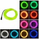 10M DC3V Car EL Wire Neon Light LED Flexible Soft Tube Rope Strip Lamp Car Decoration Lighting with Battery Case