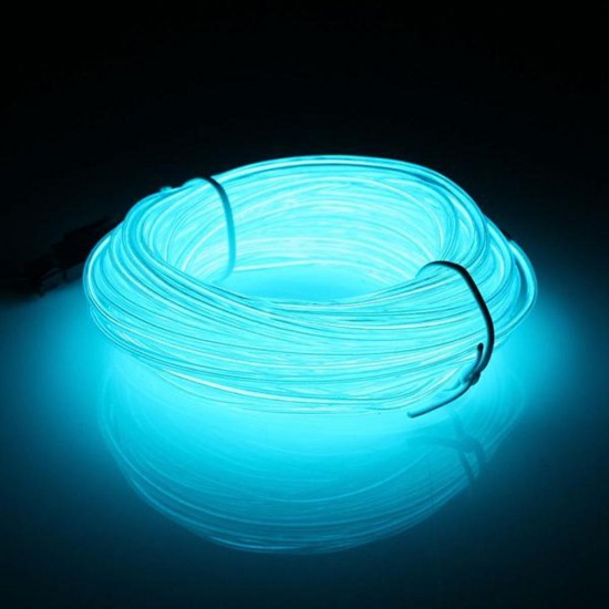 10M DC3V Car EL Wire Neon Light LED Flexible Soft Tube Rope Strip Lamp Car Decoration Lighting with Battery Case 10M DC3V Car EL Wire Neon Light LED Flexible Soft Tube Rope Strip Lamp Car Decoration Lighting with Battery Case