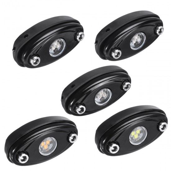 12Pcs LED Deck Bottom Lights Atmosphere Decoration Lamps Offroad Car Truck Boat Camper SUV 6000K Waterproof