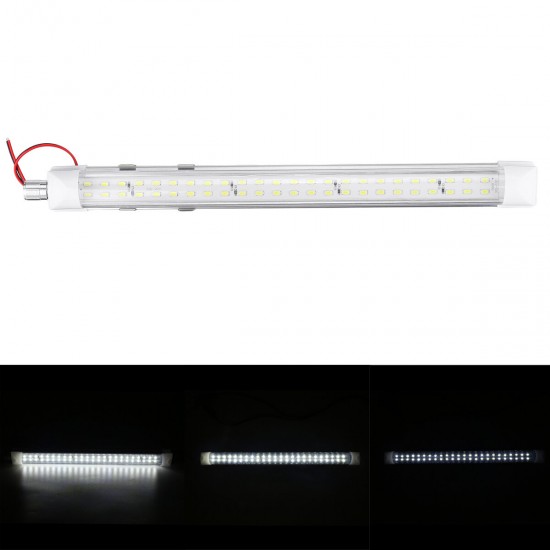 12V 72 LED Dimmable Interior Light Strip Bar Car Van Bus Caravan ON/OFF Switch 12V 72 LED Dimmable Interior Light Strip Bar Car Van Bus Caravan ON/OFF Switch