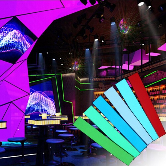 12x2 Inch 12V Flexible Electroluminescent Tape EL Panel Backlight Decorations Light with Inverter 12x2 Inch 12V Flexible Electroluminescent Tape EL Panel Backlight Decorations Light with Inverter