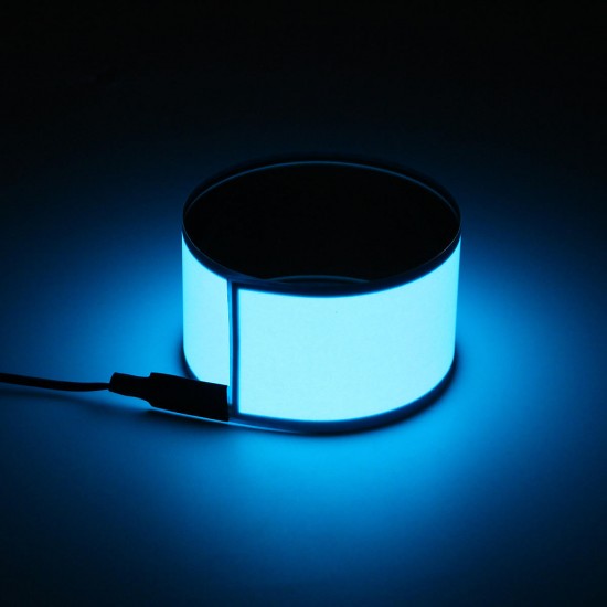12x2 Inch 12V Flexible Electroluminescent Tape EL Panel Backlight Decorations Light with Inverter 12x2 Inch 12V Flexible Electroluminescent Tape EL Panel Backlight Decorations Light with Inverter