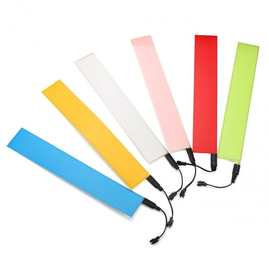 12x2 Inch 12V Flexible Electroluminescent Tape EL Panel Backlight Decorations Light with Inverter 12x2 Inch 12V Flexible Electroluminescent Tape EL Panel Backlight Decorations Light with Inverter