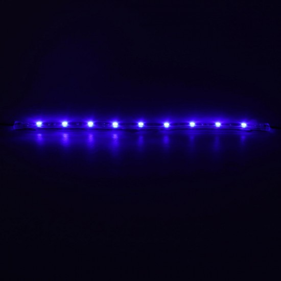 14Pcs 12 Inch Blue 5050 126LED Slim Strip Decoration Lights Car Neon Accent Undercar Glow Lighting Universal 12V