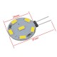 260Lm 1.6W 12SMD G4 Warm Pure White 6000K Car Yacht Display LED Light