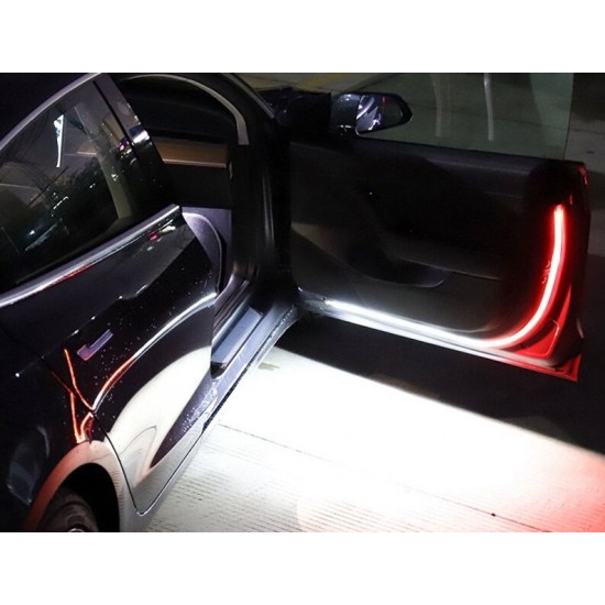 2Pcs 47in Car Door Open Warning Lamp 5050 LED Light Strip Flash Anti-collision 2Pcs 47in Car Door Open Warning Lamp 5050 LED Light Strip Flash Anti-collision