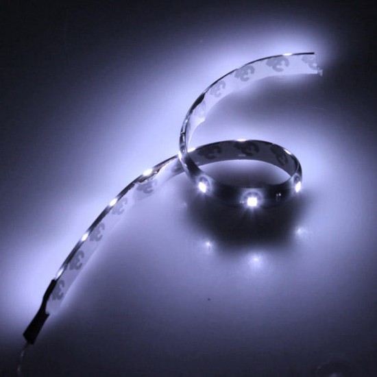 30cm 15 SMD LED Flexible Strip Light Car Van 12V New 30cm 15 SMD LED Flexible Strip Light Car Van 12V New
