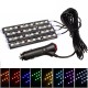 4 In 1 36 LED Car Atmosphere Lights Interior Strip Lamp Cigarette Lighter Plug