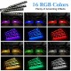 4 In 1 RGB 16 Color LED Car Floor Interior Decoration Light Atmosphere Lamp Sound Control with Car Lighter