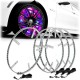 4PCS 15.5 Inch General Car 60 LED Wheel Ring Lights RGB 5050 SMD bluetooth Control Lamps DC12V 25W Single Row Light Strip 4PCS 15.5 Inch General Car 60 LED Wheel Ring Lights RGB 5050 SMD bluetooth Control Lamps DC12V 25W Single Row Light Strip