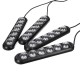 4Pcs Car Interior Colorful 24LED Atmosphere Ambient Starry Lamps Car Foot Emergency Lights USB Voice Remote Control 12V