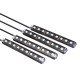 4Pcs Car Interior LED Floor Strobe Lights Decor Atmosphere Lamp USB Wireless Remote Control RGB 4Pcs Car Interior LED Floor Strobe Lights Decor Atmosphere Lamp USB Wireless Remote Control RGB