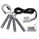 4Pcs Car Interior LED Floor Strobe Lights Decor Atmosphere Lamp USB Wireless Remote Control RGB 4Pcs Car Interior LED Floor Strobe Lights Decor Atmosphere Lamp USB Wireless Remote Control RGB