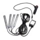 4Pcs LED Car Interior Decoration Lights Floor Atmosphere Light Strip Phone App Control Colorful RGB 4Pcs LED Car Interior Decoration Lights Floor Atmosphere Light Strip Phone App Control Colorful RGB