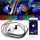 4pcs APP Voice Wireless Control LED Interior Car Decoration Neon Strip Light 4pcs APP Voice Wireless Control LED Interior Car Decoration Neon Strip Light