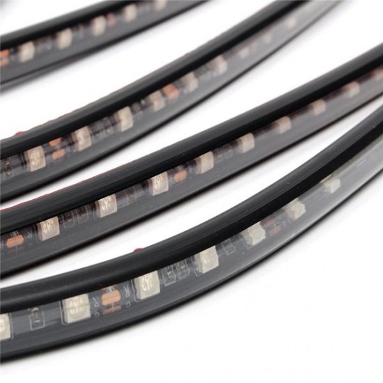 4pcs APP Voice Wireless Control LED Interior Car Decoration Neon Strip Light 4pcs APP Voice Wireless Control LED Interior Car Decoration Neon Strip Light