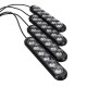 4pcs Car Interior Colorful 24 LED Atmosphere Ambient Starry Decoration Lamps Car Foot Lights 12V 6W