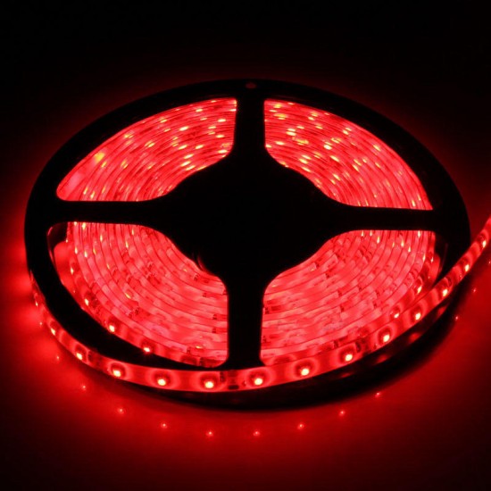 5M 300 LED 3528 SMD Red Waterproof Strip Flexible Car Light