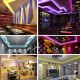 5M 5050 SMD LED Strip Light Tape DIY Flexible Ribbon Waterproof 12V for Car Home Club Decoration