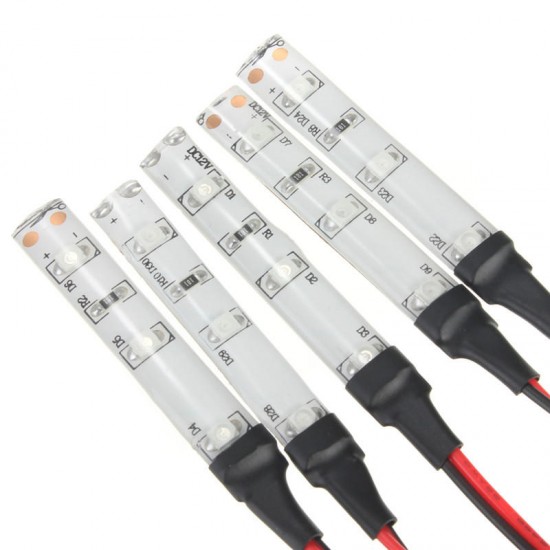 5pcs IP65 DC12V 3528 SMD Red Green Blue White 3LED Strip Lights 5pcs IP65 DC12V 3528 SMD Red Green Blue White 3LED Strip Lights