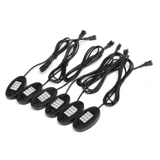 6Pcs Universal Colorful RGB LED Car Lights RF Dual Remote Control 5050 72 Led Waterproof IP68 Energy-saving Ambient Lamp Car SUV Pickup 6Pcs Universal Colorful RGB LED Car Lights RF Dual Remote Control 5050 72 Led Waterproof IP68 Energy-saving Ambient Lamp Car SUV Pickup