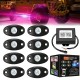 8PCS 12V USB RGB LED Car Atmosphere Lights Interior Decoration Lamp Phone bluetooth APP Control 8PCS 12V USB RGB LED Car Atmosphere Lights Interior Decoration Lamp Phone bluetooth APP Control