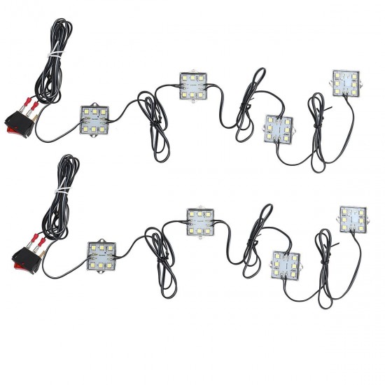 8Pcs 60cm LED Truck Bed Decoration Dome Light DC 12V White Waterproof IP65 for Work Box Truck 8Pcs 60cm LED Truck Bed Decoration Dome Light DC 12V White Waterproof IP65 for Work Box Truck