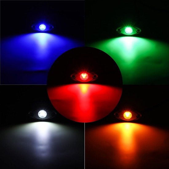 8Pcs LED Deck Bottom Lights Atmosphere Decoration Lamps Offroad Car Truck Boat Camper SUV 6000K Waterproof 8Pcs LED Deck Bottom Lights Atmosphere Decoration Lamps Offroad Car Truck Boat Camper SUV 6000K Waterproof