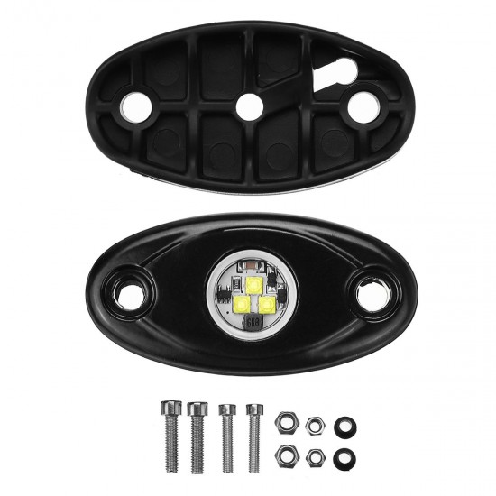 8Pcs LED Deck Bottom Lights Atmosphere Decoration Lamps Offroad Car Truck Boat Camper SUV 6000K Waterproof 8Pcs LED Deck Bottom Lights Atmosphere Decoration Lamps Offroad Car Truck Boat Camper SUV 6000K Waterproof