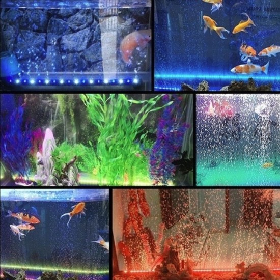 Aquarium Multicolor Fish Tank LED Lights Underwater Waterproof Lamp