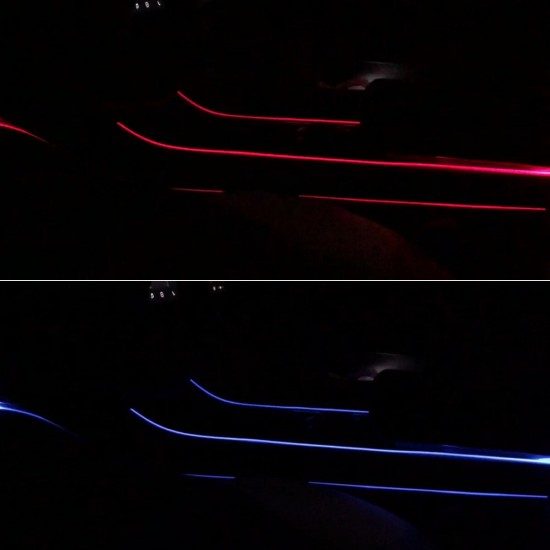 Car Interior Atmosphere Multi-colorful LED Light 3 Light Strips Modification App Control for Tesla Model 3 Car Interior Atmosphere Multi-colorful LED Light 3 Light Strips Modification App Control for Tesla Model 3