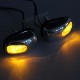 Chrome LED Light Lamp Wind Shield Jet Spray Nozzle Wiper Washer Eyes Chrome LED Light Lamp Wind Shield Jet Spray Nozzle Wiper Washer Eyes