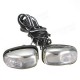 Chrome LED Light Lamp Wind Shield Jet Spray Nozzle Wiper Washer Eyes Chrome LED Light Lamp Wind Shield Jet Spray Nozzle Wiper Washer Eyes