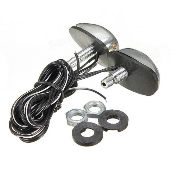 Chrome LED Light Lamp Wind Shield Jet Spray Nozzle Wiper Washer Eyes Chrome LED Light Lamp Wind Shield Jet Spray Nozzle Wiper Washer Eyes