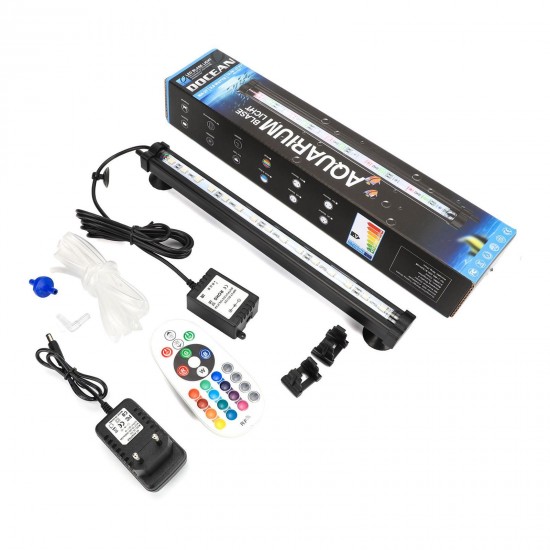 LED RGB Aquarium Light 28cm 16 Color RF Remote Control Waterproof Fish Tank Underwater Lamp LED RGB Aquarium Light 28cm 16 Color RF Remote Control Waterproof Fish Tank Underwater Lamp