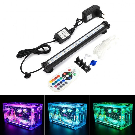 LED RGB Aquarium Light 28cm 16 Color RF Remote Control Waterproof Fish Tank Underwater Lamp LED RGB Aquarium Light 28cm 16 Color RF Remote Control Waterproof Fish Tank Underwater Lamp