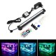 LED RGB Aquarium Light 28cm 16 Color RF Remote Control Waterproof Fish Tank Underwater Lamp