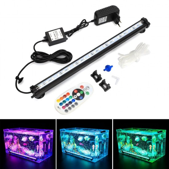 LED RGB Aquarium Light 38cm 16 Color RF Remote Control Waterproof Fish Tank Underwater Lamp LED RGB Aquarium Light 38cm 16 Color RF Remote Control Waterproof Fish Tank Underwater Lamp