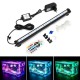 LED RGB Aquarium Light 38cm 16 Color RF Remote Control Waterproof Fish Tank Underwater Lamp