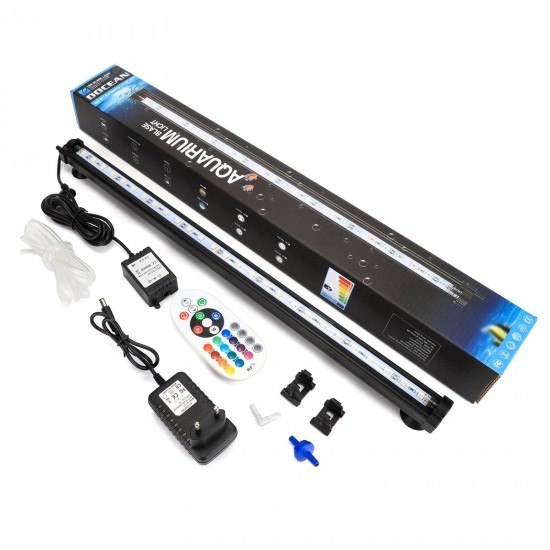 LED RGB Aquarium Light 48cm 16 Color RF Remote Control Waterproof Fish Tank Underwater Lamp LED RGB Aquarium Light 48cm 16 Color RF Remote Control Waterproof Fish Tank Underwater Lamp