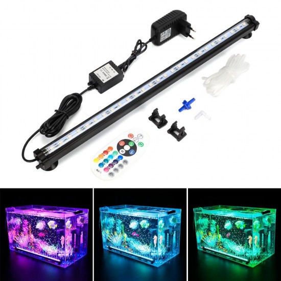 LED RGB Aquarium Light 48cm 16 Color RF Remote Control Waterproof Fish Tank Underwater Lamp LED RGB Aquarium Light 48cm 16 Color RF Remote Control Waterproof Fish Tank Underwater Lamp