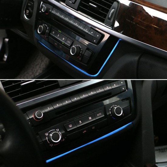 Illuminated LED Dual Color AC Radio Trim Retrofit For BMW 3 4 M3 M4 Series F30 F31 F32 F33 F34 F36 F80 F82 F83