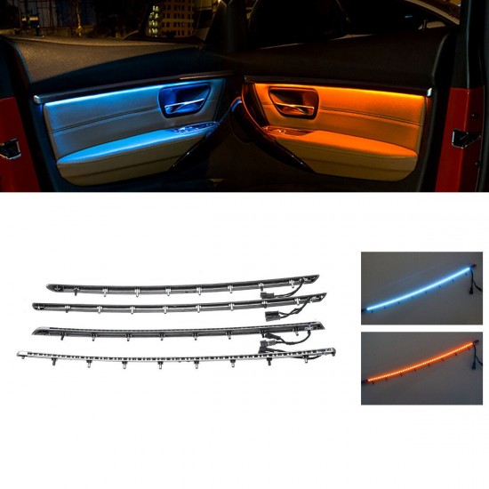 Illuminated LED Interior Car Door Atmosphere Light Decoration Ambient Lamp Set For BMW F30 F31