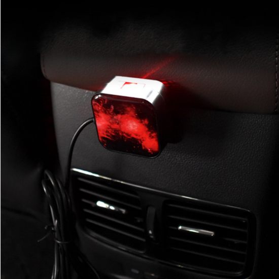 K5/K6 Rotable Car Interior Atmosphere Star Light Roof Ceiling Decoration Light 5V USB Red Laser Projection Lamp with Remote