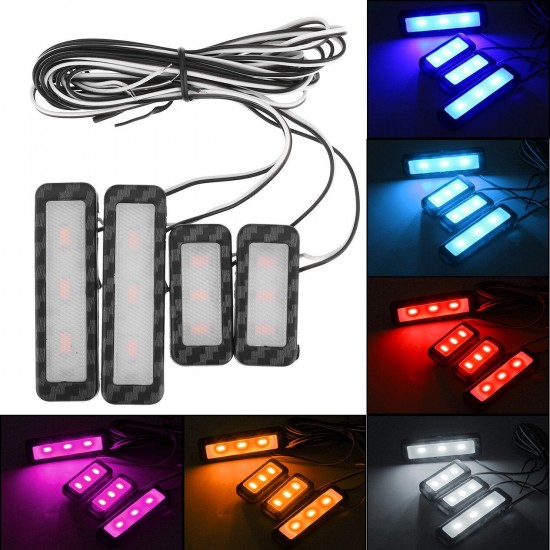 LED Car Atmosphere Lamp Kit Sound Control Interior Ambient Light Decoration LED Car Atmosphere Lamp Kit Sound Control Interior Ambient Light Decoration