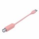 LED Car Interior Atmosphere Ceiling Night Star Lights Flexible Pipe Roof Decoration Lamp USB Port Pink