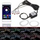 LED Car Interior Decoration Lights Floor Atmosphere Light Strip Phone App Control Colorful RGB