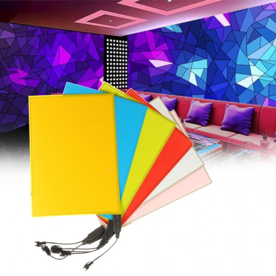 LED EL Electroluminescent Wire Neon Light Tape for Party Home Car Decoration DC12V 210 x 148 mm